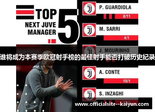 谁将成为本赛季欧冠射手榜的最佳射手能否打破历史纪录 谁将成为本赛季欧冠射手榜的最佳射手能否打破历史纪录