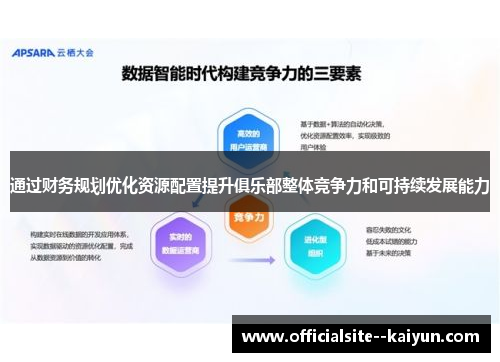 通过财务规划优化资源配置提升俱乐部整体竞争力和可持续发展能力 通过财务规划优化资源配置提升俱乐部整体竞争力和可持续发展能力